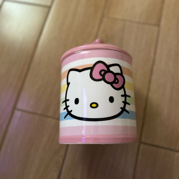 Hello Kitty Pastel Ceramic Cookie Jar Set - Picture 5 of 6